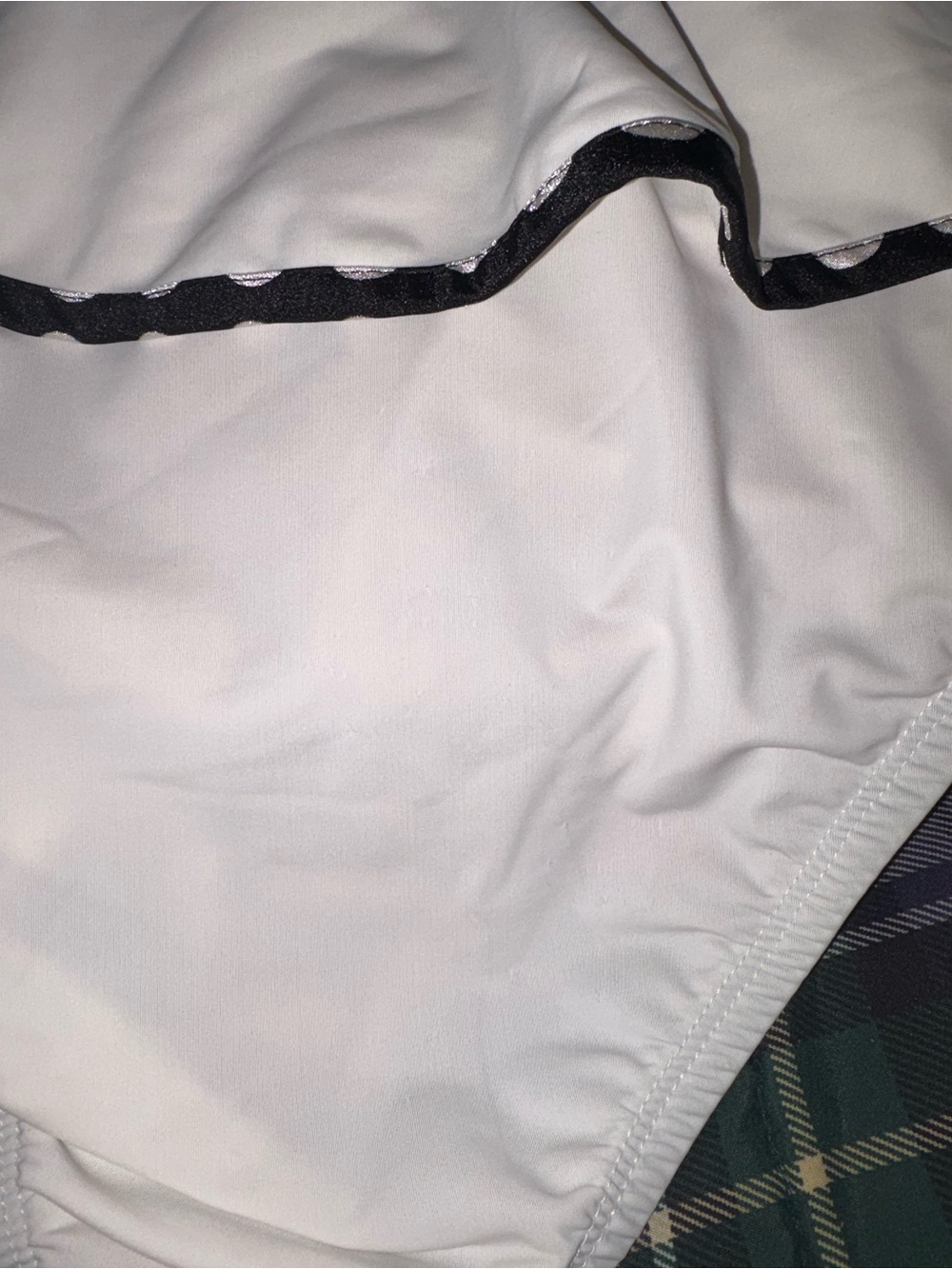 Rue 107 White Black Polka Dot Frilly Ruffles High Waist Bikini Curvy Flattering - Picture 10 of 10